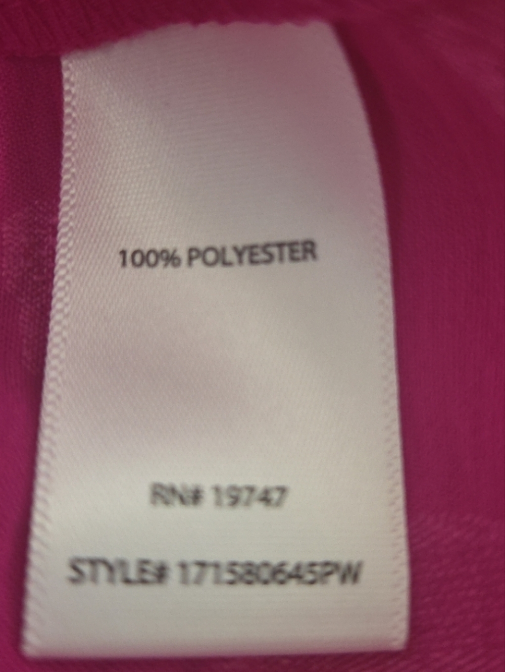 The Pioneer Woman Women's Plus Size Fuchsia Keyhole Floral Blouse XL - Picture 8 of 9
